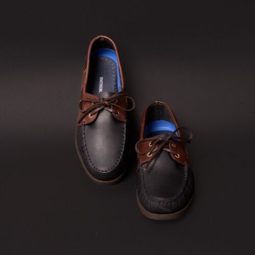 MOCASIN NAUTICO NEGRO CAFE