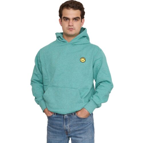 HOODIE TWISTED SMILE TURQUOISE