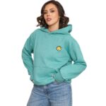 HOODIE TWISTED SMILE TURQUOISE