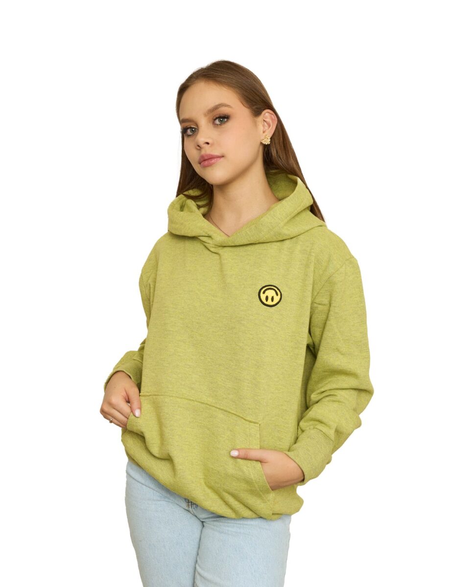 HOODIE TWISTED SMILE PERIDOT