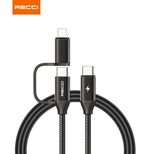 USB CABLE - 2 IN 1 100 CM 20PD 65W POWER TYPE C TO C