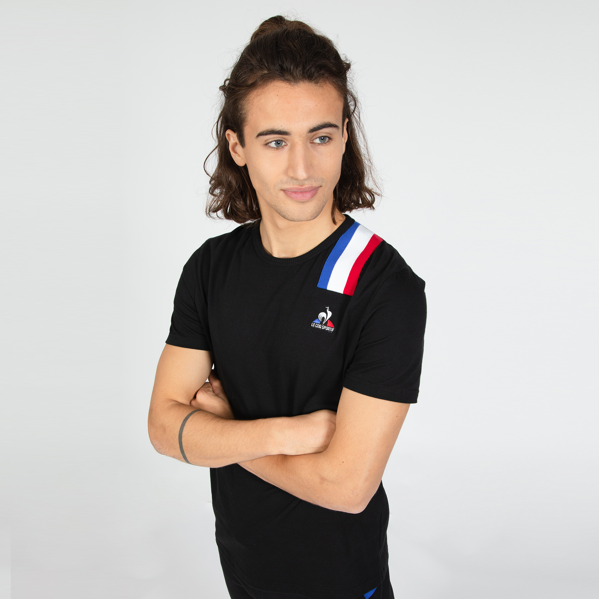 CAMISETA FILA CAMISETA LECOQ TRI Tee SS N°1 M MASCULINO NEGRO 2220302 - Imagen 6