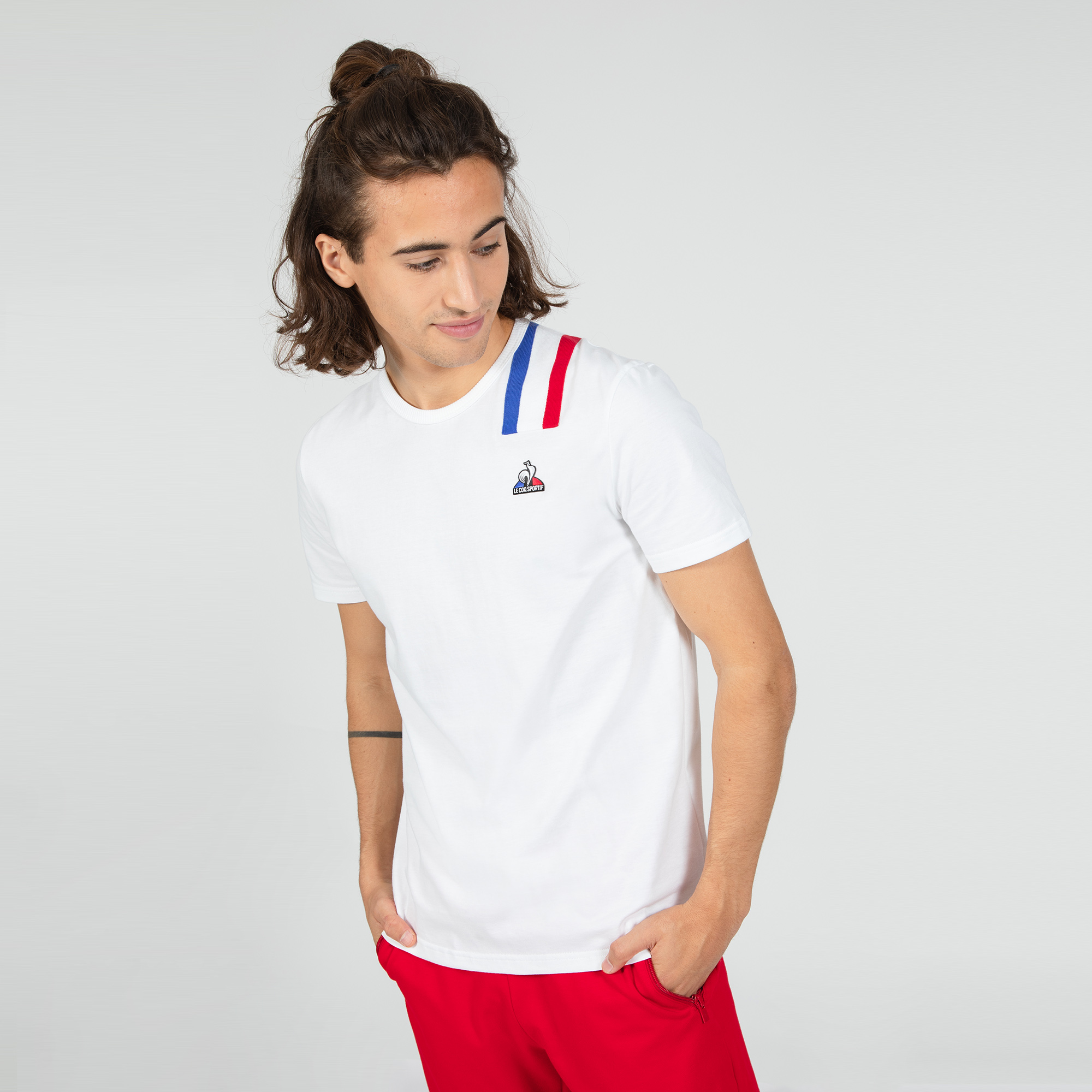 CAMISETA FILA CAMISETA LECOQ TRI Tee SS N°1 M MASCULINO NEGRO 2220302 - Imagen 4