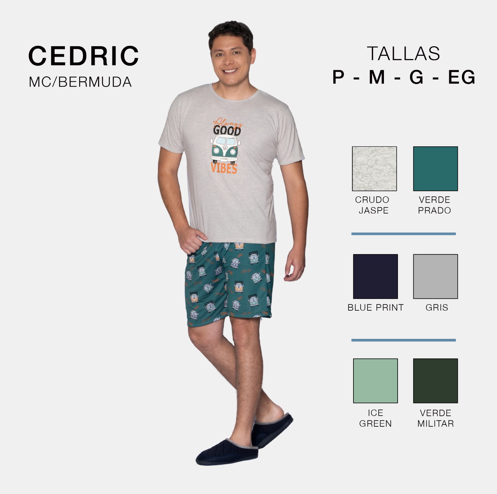 PIJAMA ELAN CEDRIC MULTIUSO BERMUDA