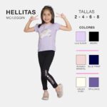 CONJUNTO CAMISETA + PANTALON INFANTIL NANETTI HELLITA CASUAL
