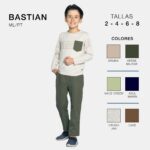 CONJUNTO BUSO + PANTALON INFANTIL NANETTI BASTIAN CASUAL