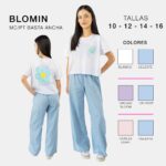 CONJUNTO BLUSA + PANTALON INFANTIL NANETTI BLOMIN CASUAL