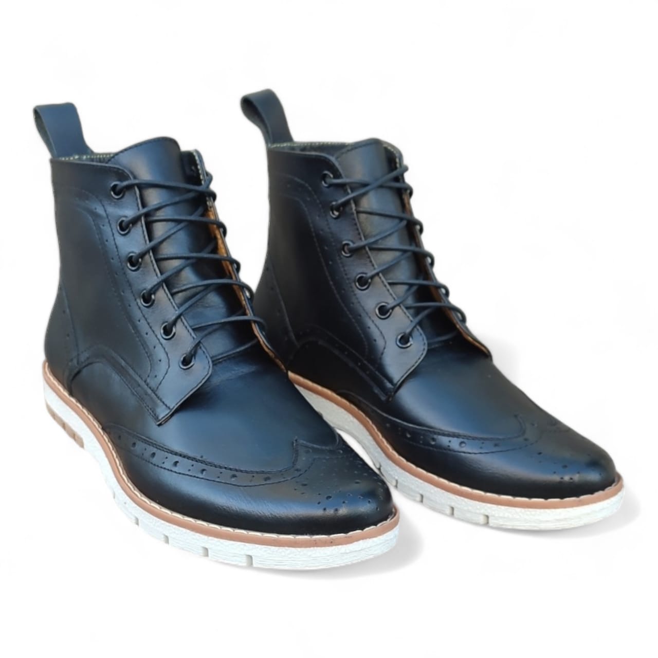 botin Good Year boot black- 6 ojales