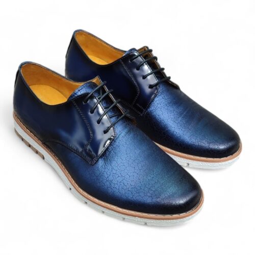 zapato Derby- R azul