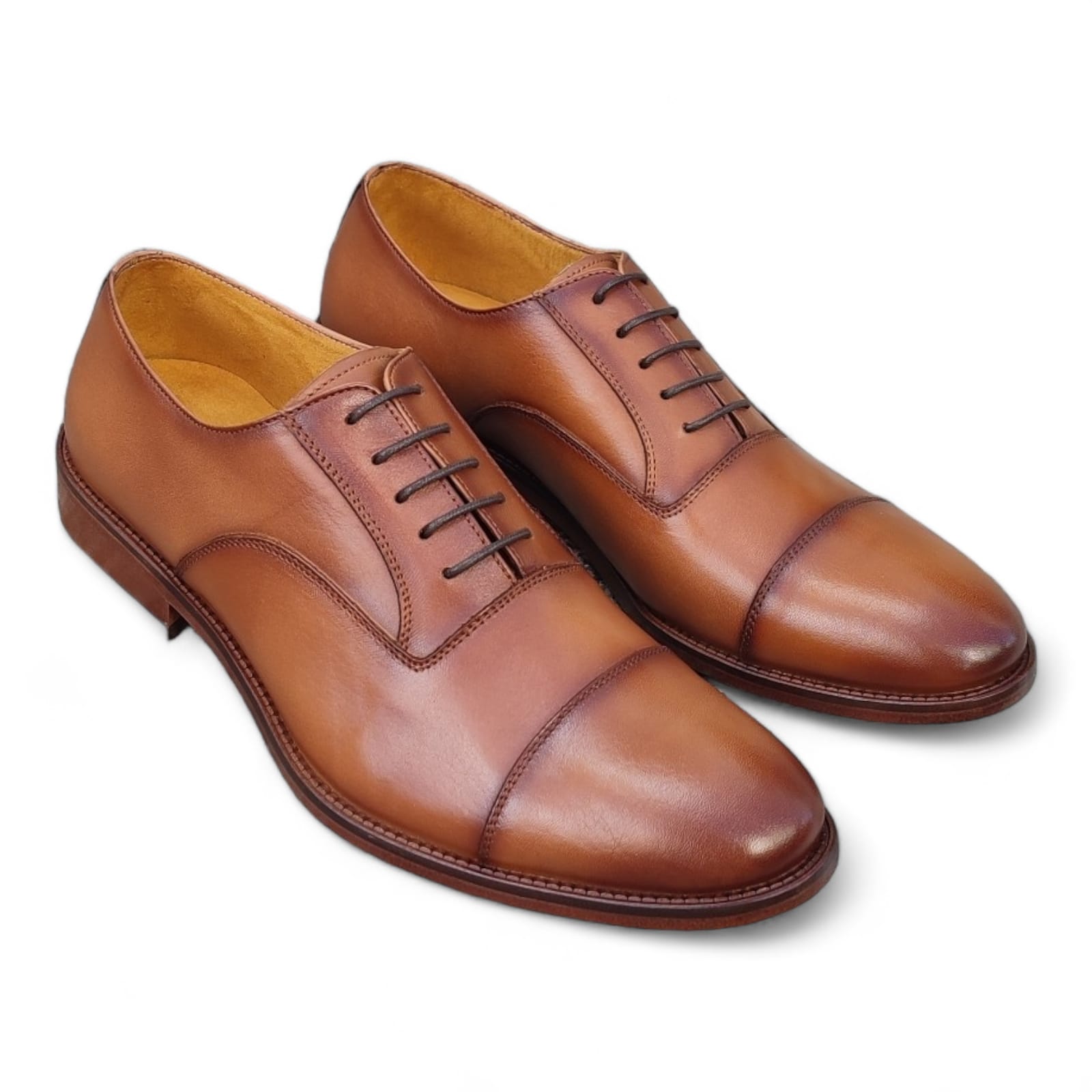 zapato Oxford Clásico CL08-Miel - Imagen 3