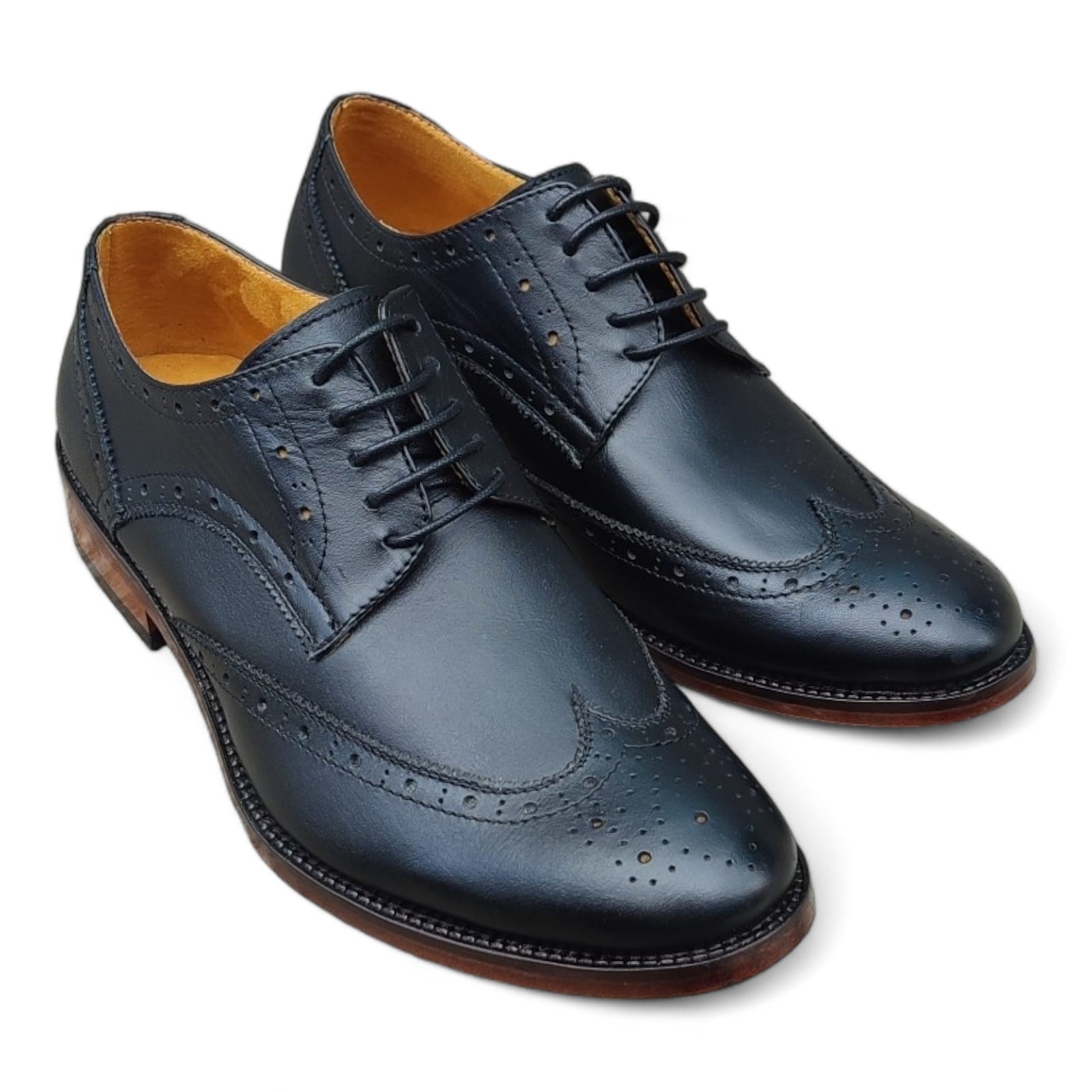 zapato Wingtip oxford- Negro