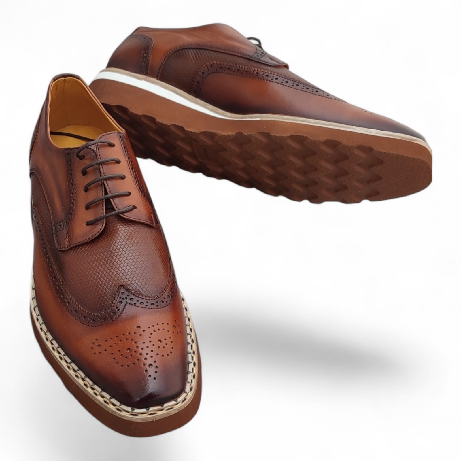 zapato Oxford Franchesco Italy- Miel - Imagen 3