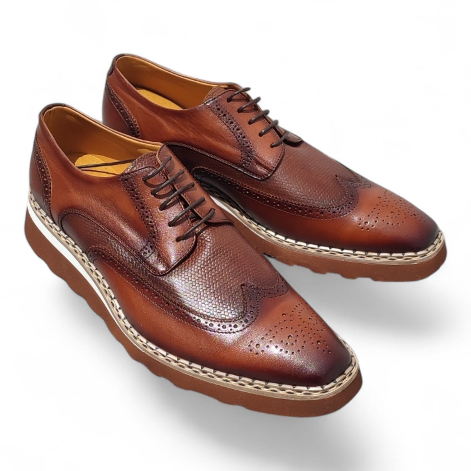 zapato Oxford Franchesco Italy- Miel - Imagen 4