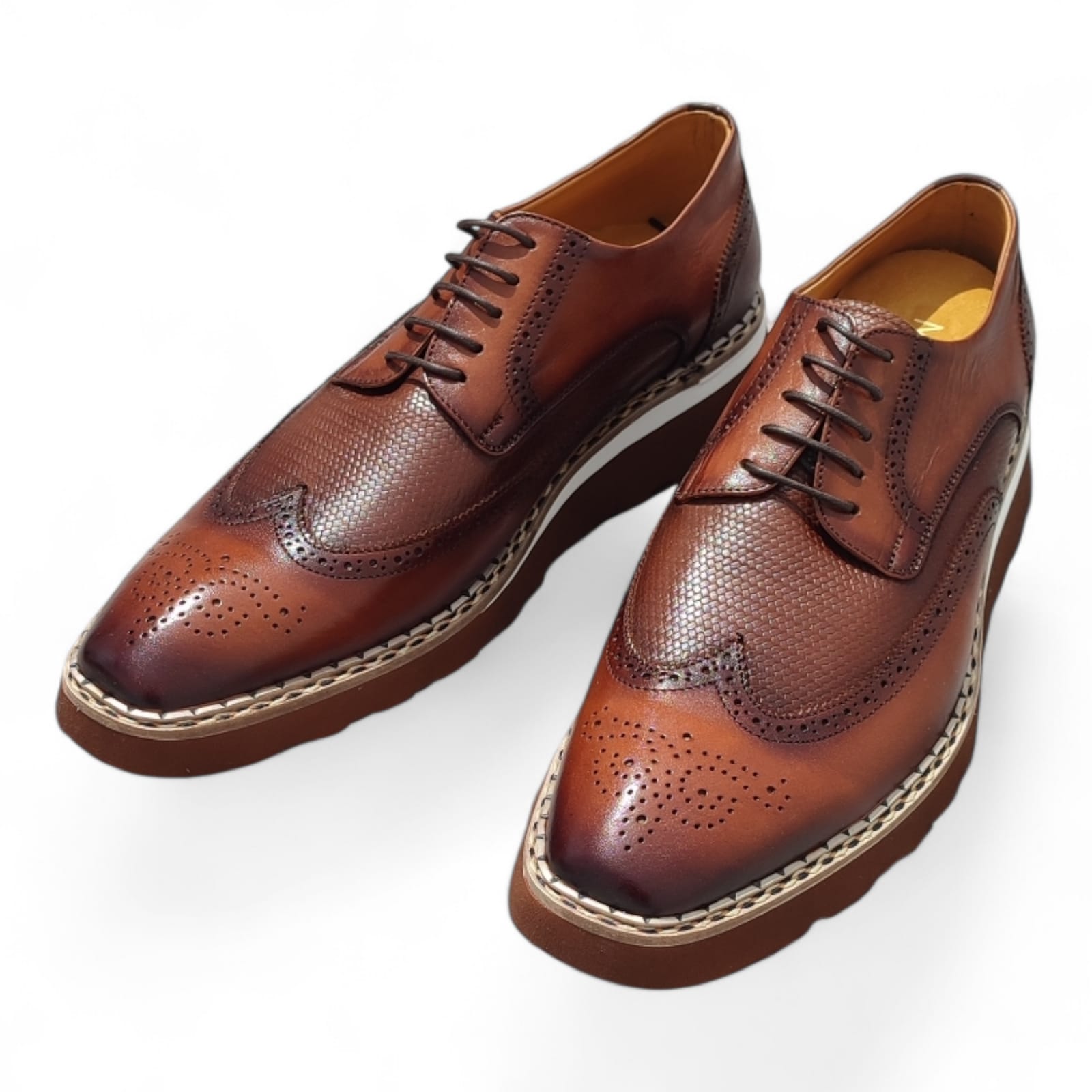 zapato Oxford Franchesco Italy- Miel - Imagen 5
