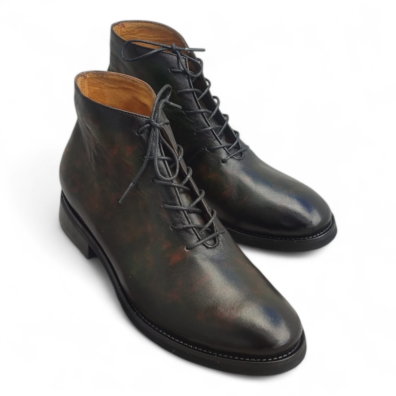 zapato Monopezzo Botín, Marmoleado Verde - Imagen 2