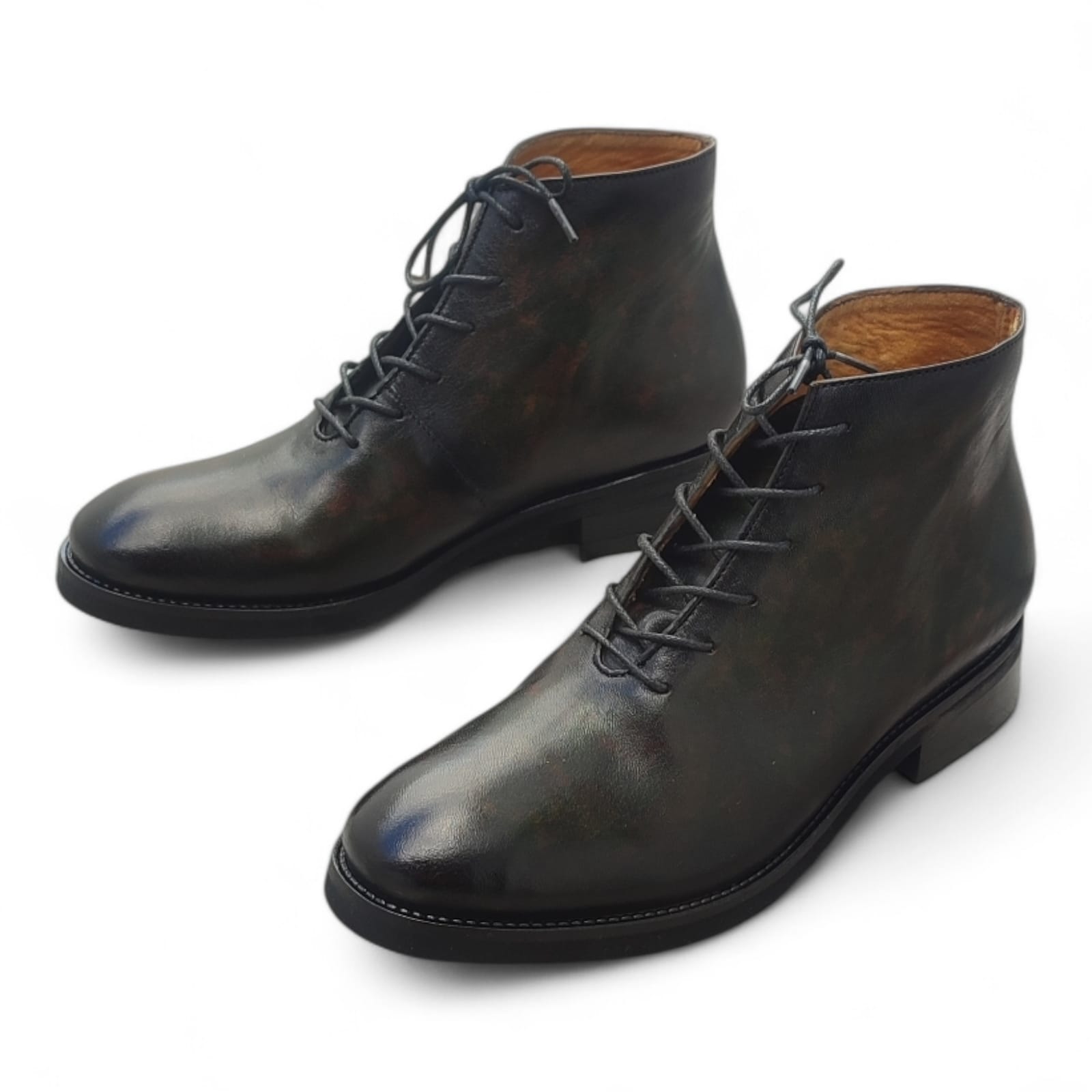 zapato Monopezzo Botín, Marmoleado Verde - Imagen 3