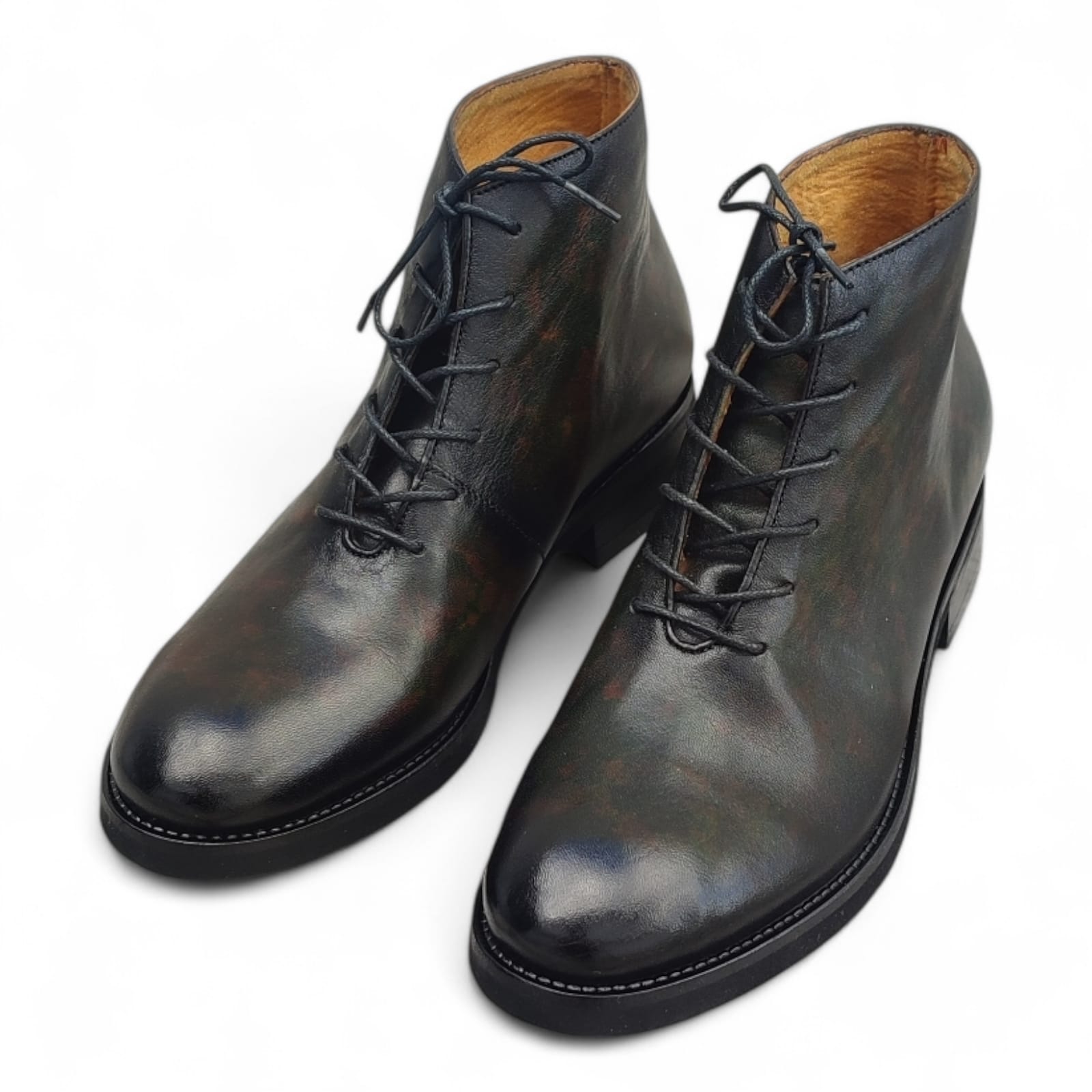 zapato Monopezzo Botín, Marmoleado Verde - Imagen 4