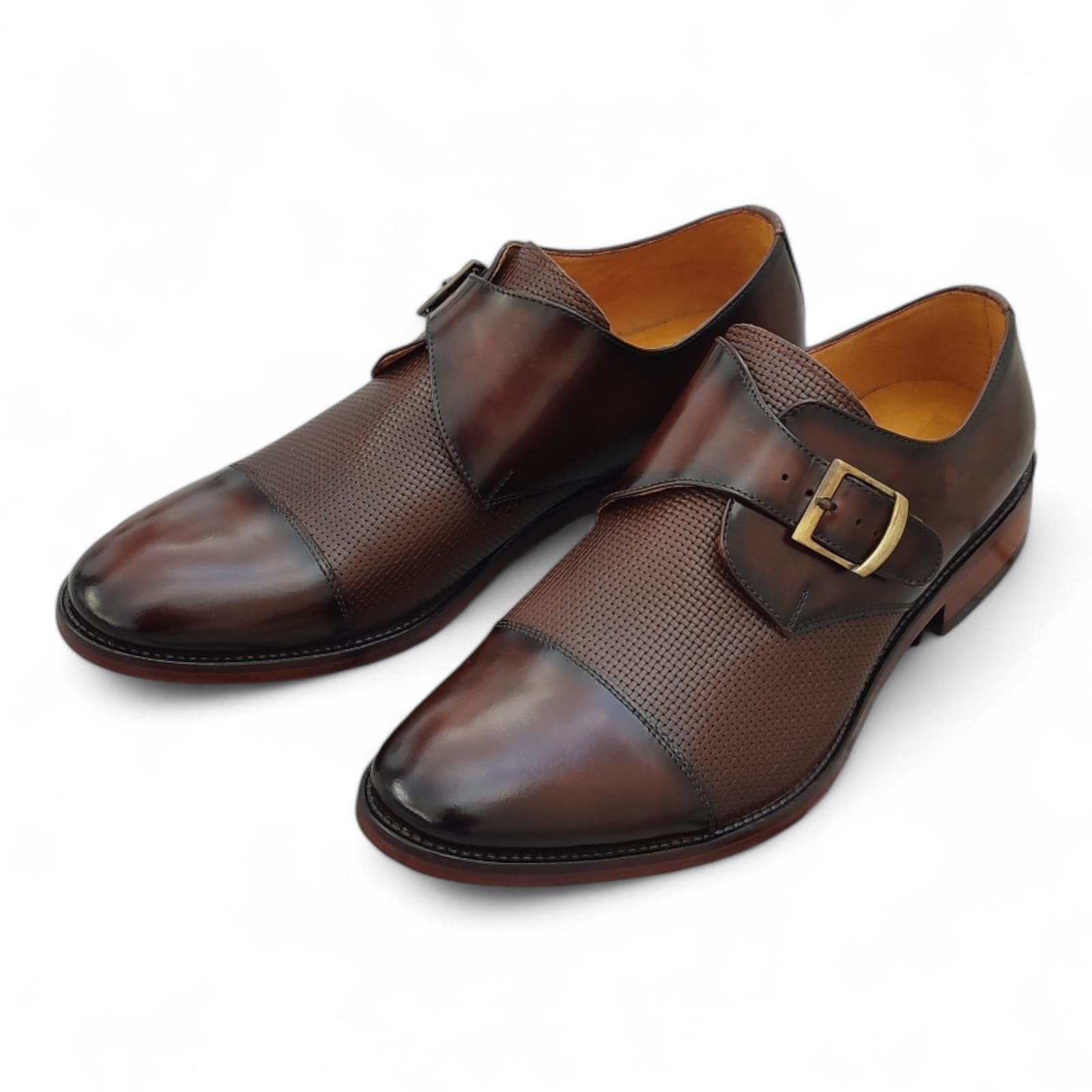zapato Single Monkstrap Chocolate - Al Corte - Imagen 3
