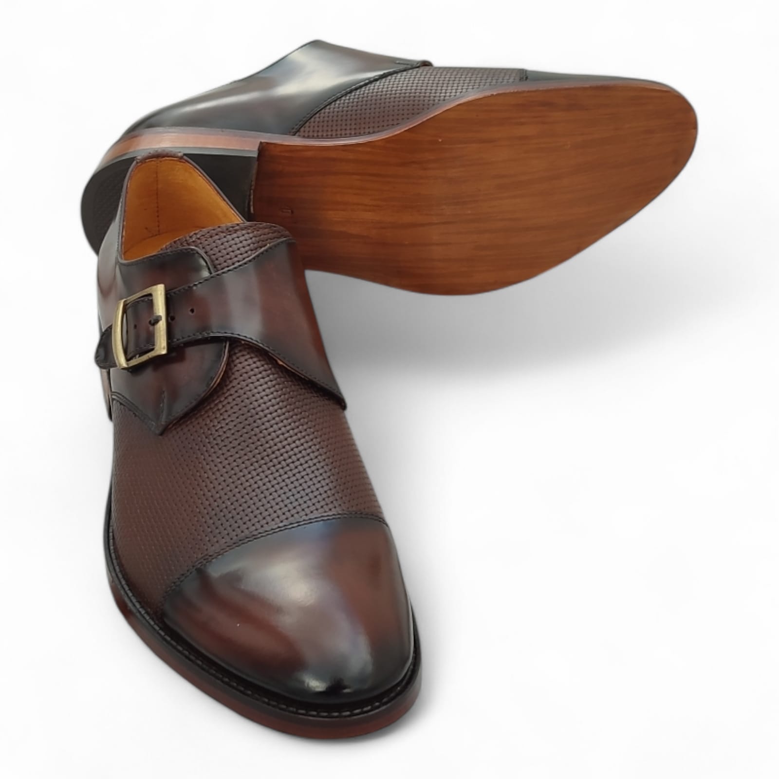 zapato Single Monkstrap Chocolate - Al Corte - Imagen 4