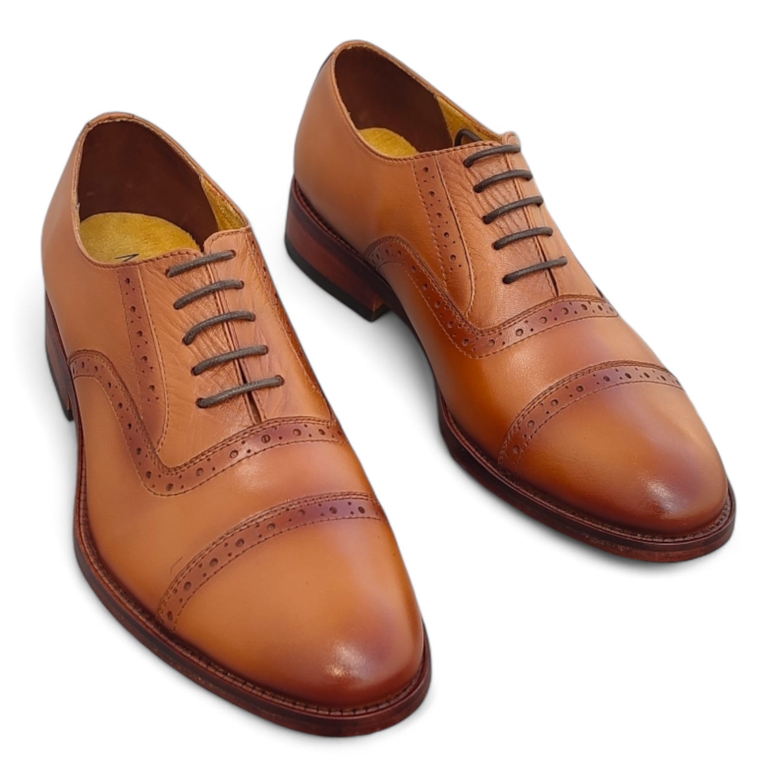 zapato Oxford Brogue Miel