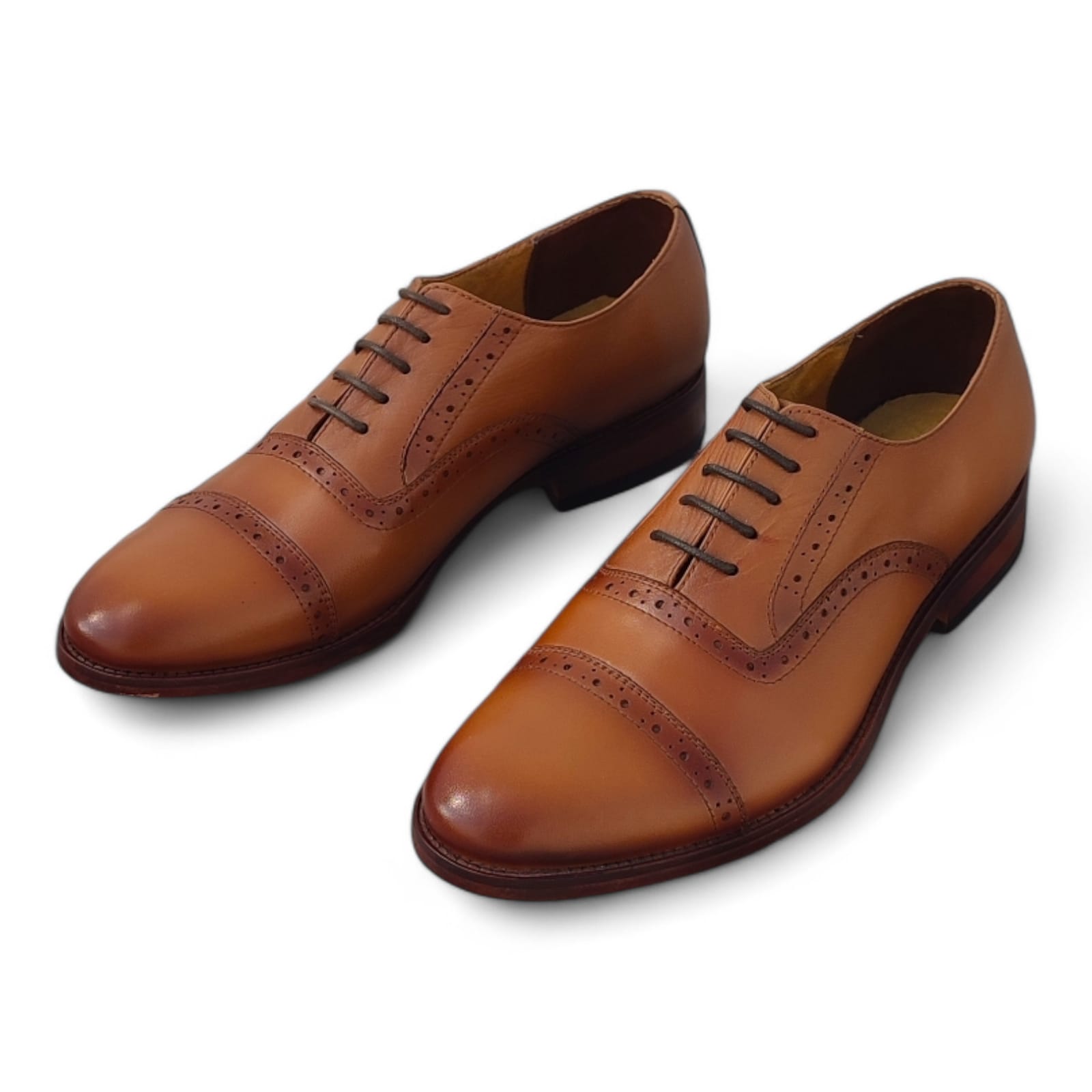 zapato Oxford Brogue Miel - Imagen 4