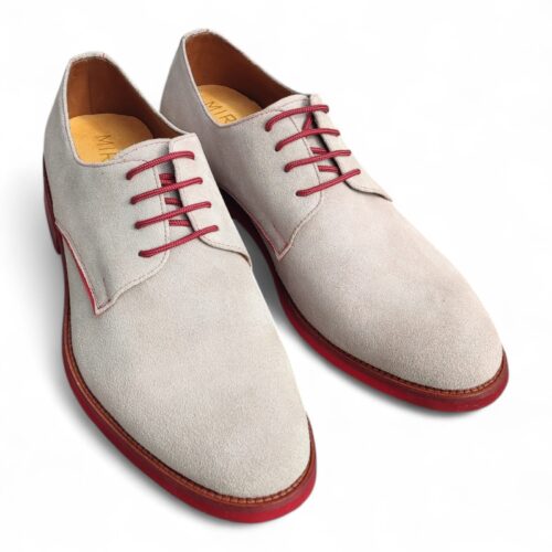 ZAPATO PARA HOMBRE  DERBY TIM GRIS-ROJO