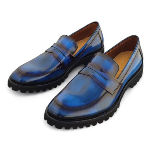 zapato mocasin Loafer Falques - Azul