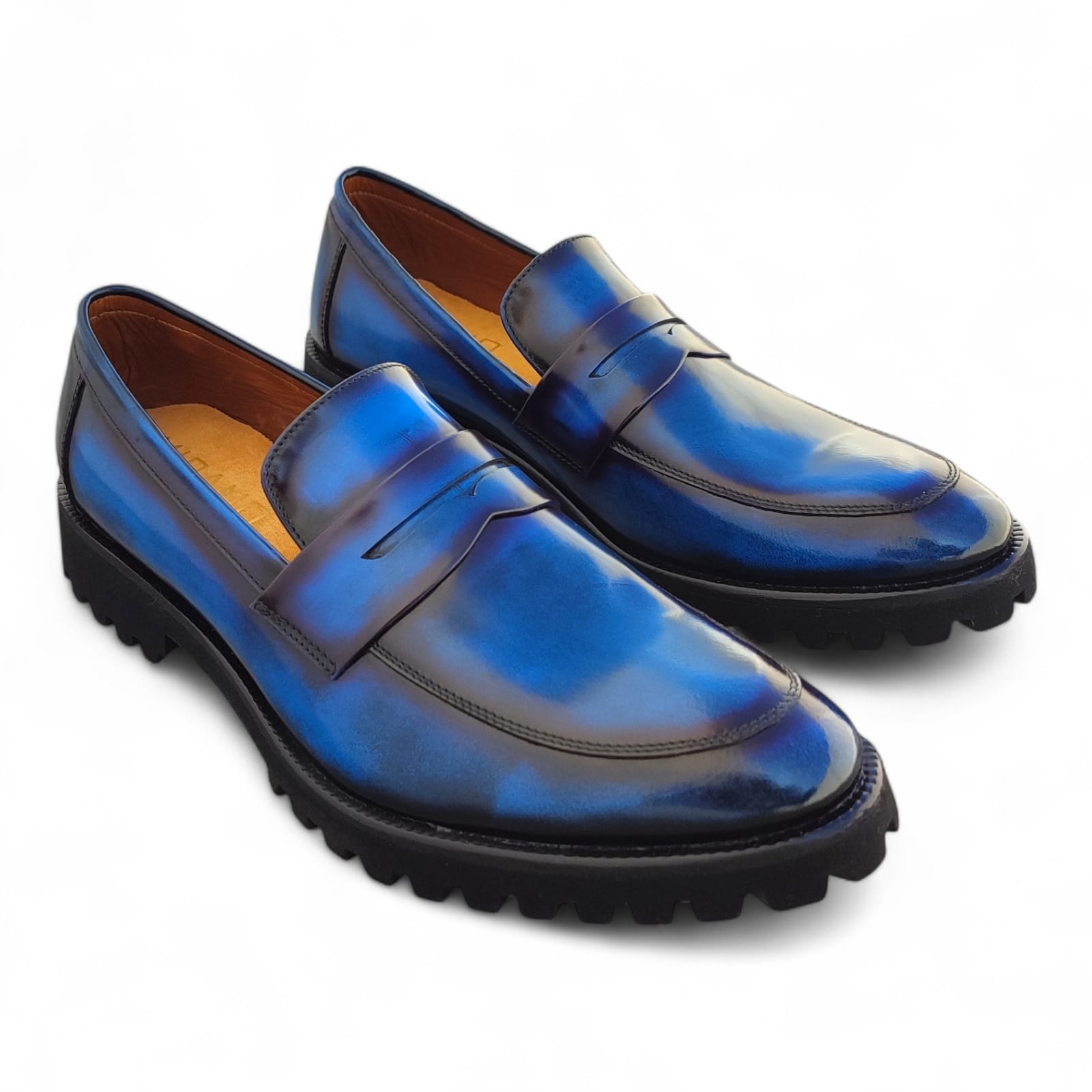 zapato mocasin Loafer Falques - Azul - Imagen 2
