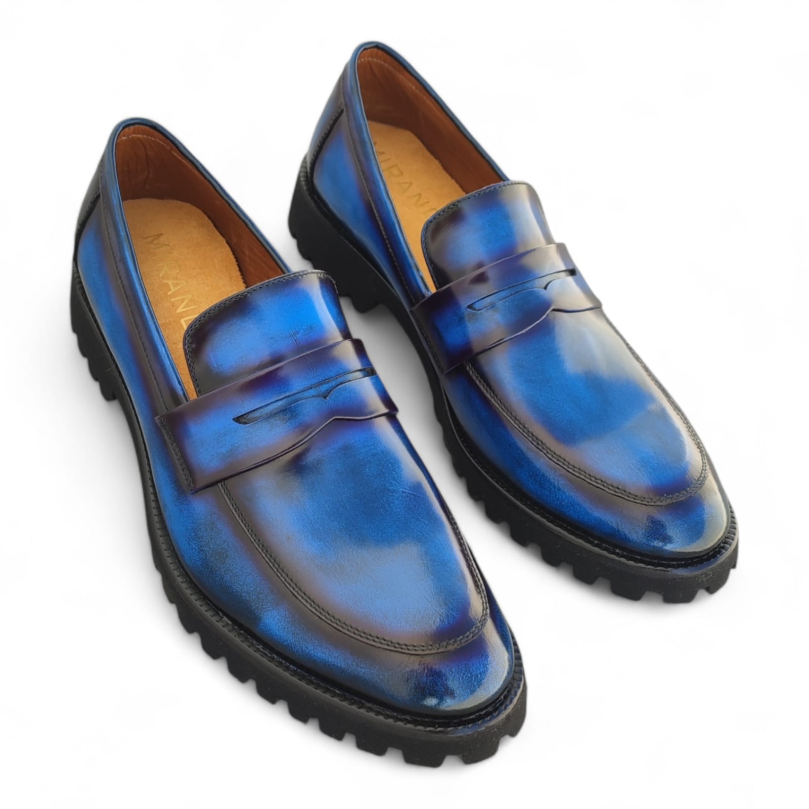 zapato mocasin Loafer Falques - Azul - Imagen 3