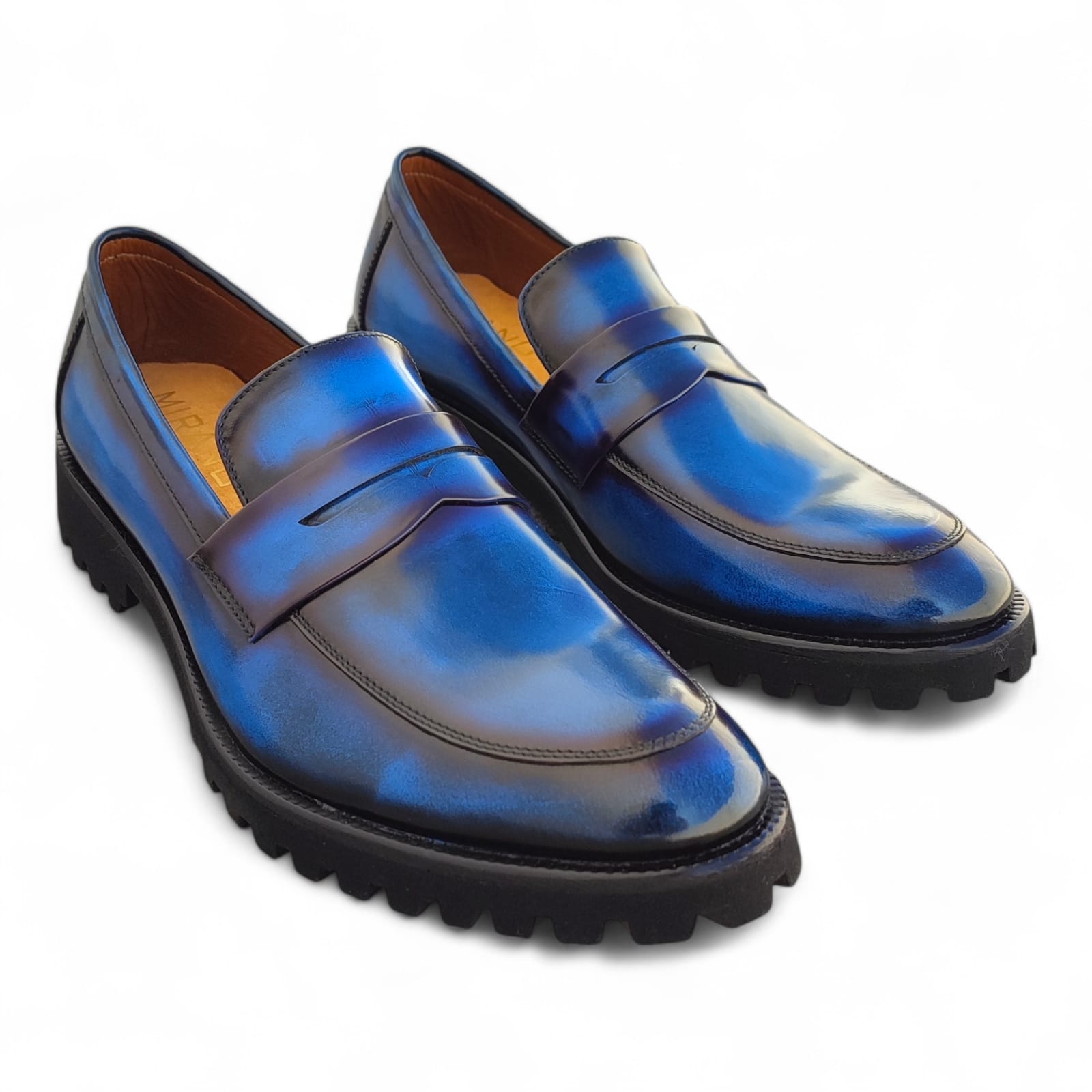 zapato mocasin Loafer Falques - Azul - Imagen 4