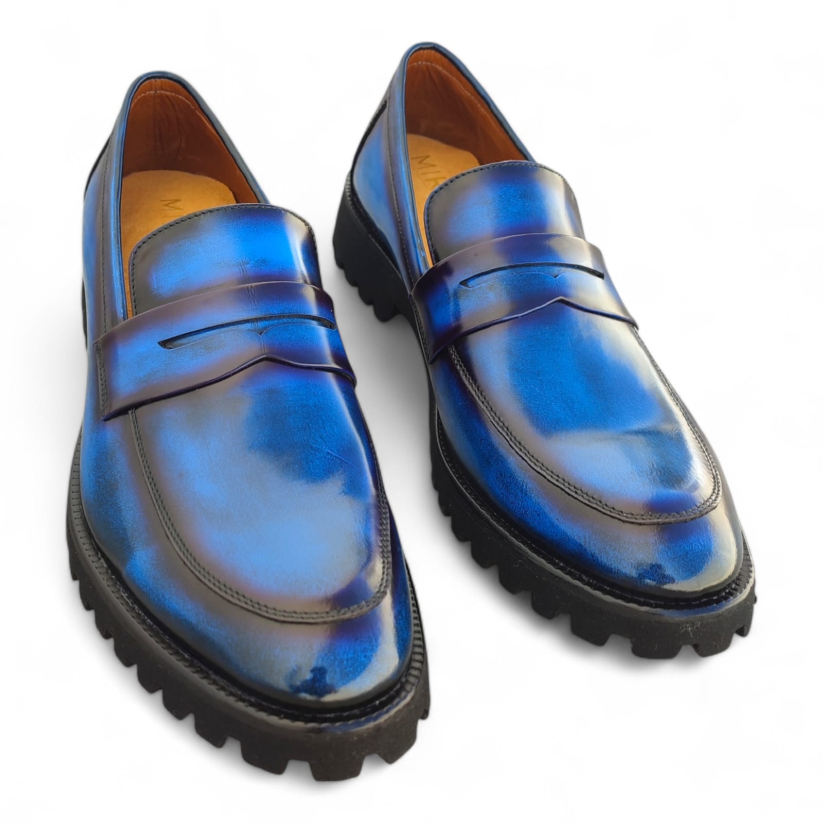 zapato mocasin Loafer Falques - Azul - Imagen 5