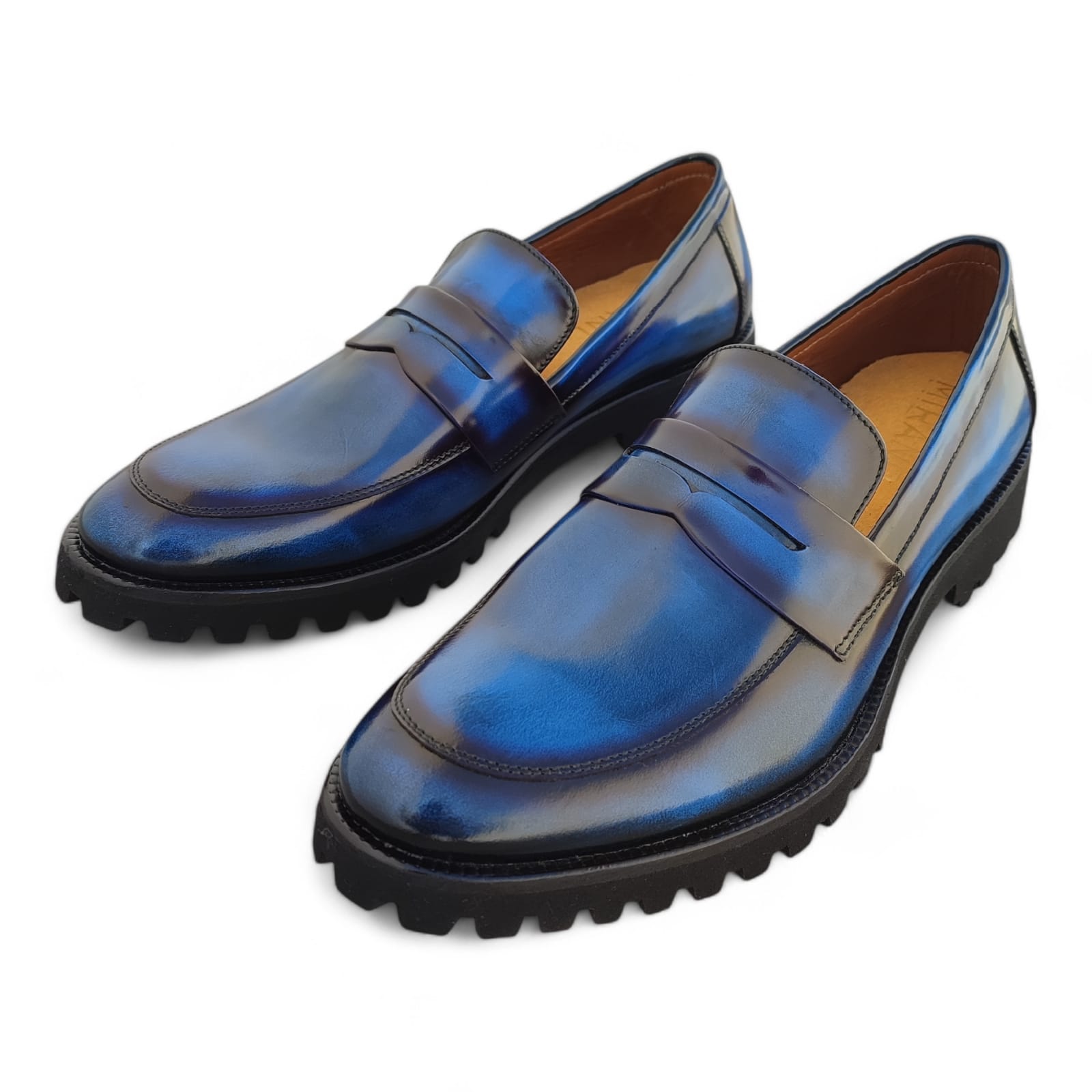 zapato mocasin Loafer Falques - Azul - Imagen 6