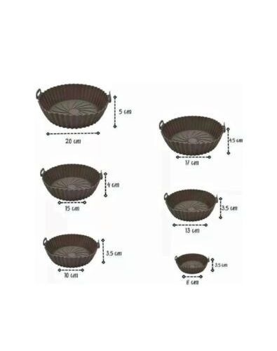 Silicona Freidora Redonda x 6