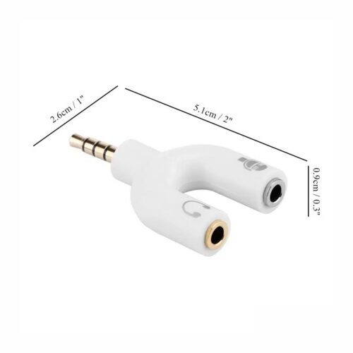 ADAPTADOR JACK 3.5MM A DOBLE "Y"