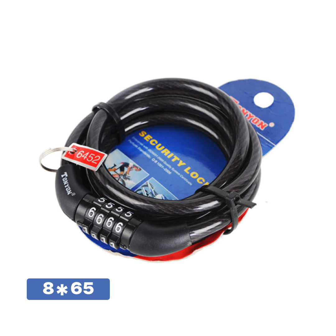 CANDADO DE BICICLETA CON CLAVE MODELO 1 8*65