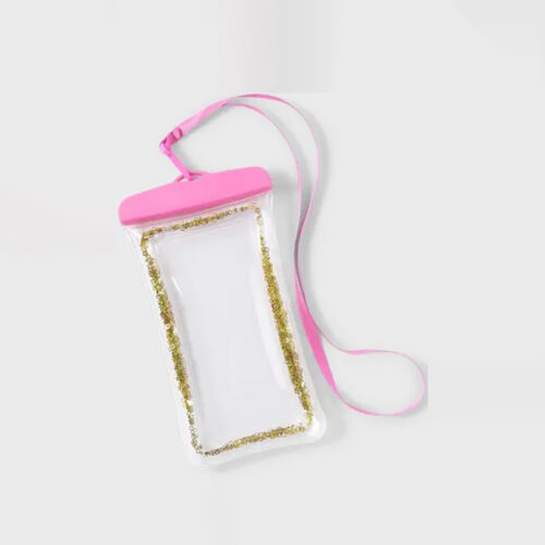 FUNDA IMPERMEABLE PARA CELULAR CONTRA EL AGUA CON BRILLOS
