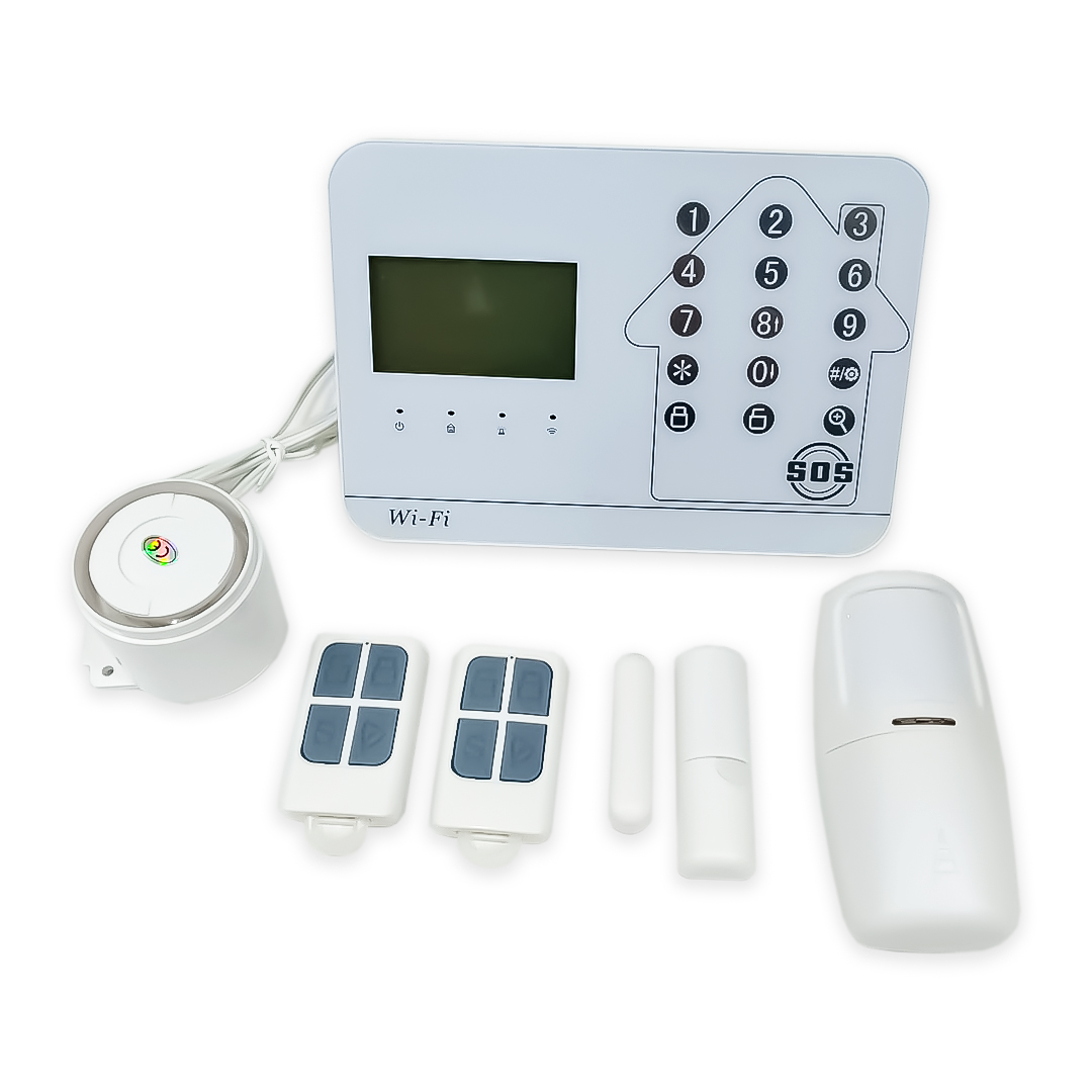 ALARMA DE CASA SMART HOME 1 SENSOR 1 MAGNETICO 1 CENTRAL 1 SIRENA