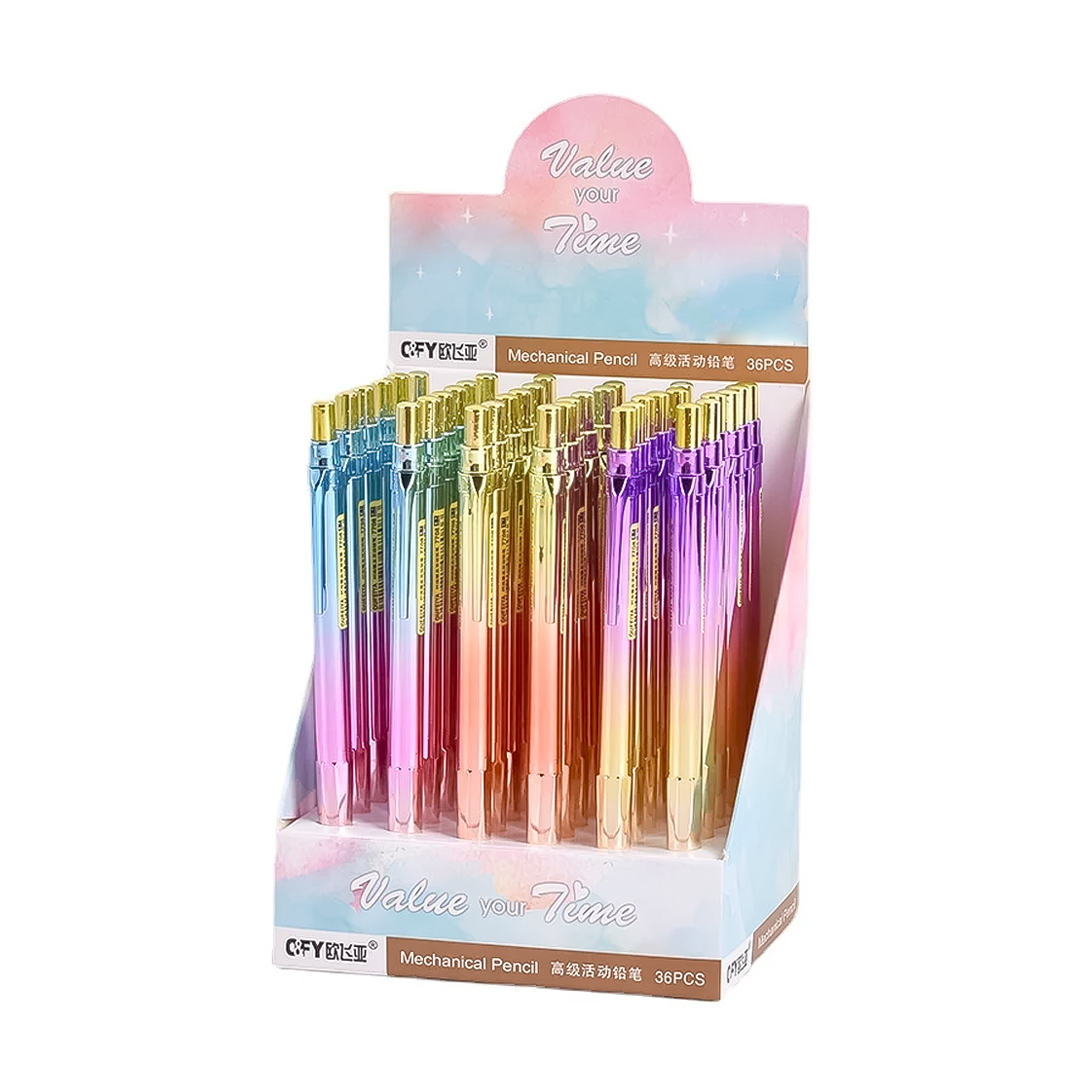 UNIDAD LAPIZ PORTAMINAS METALIZADO CROMADO