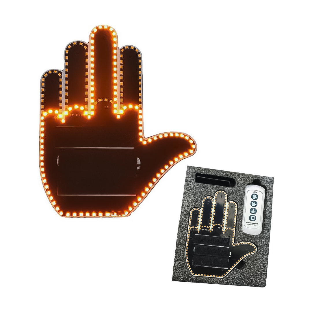 LETRERO MANO LED PARA AUTO