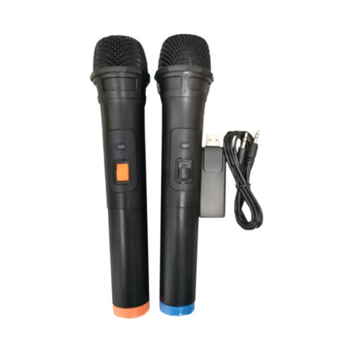 PAR MICROFONOS INALAMBRICOS NEGRO