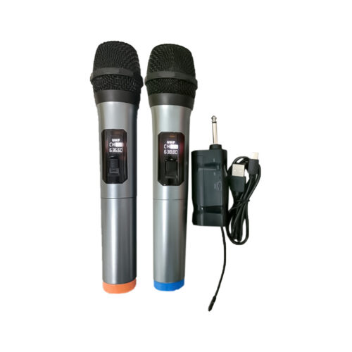 PAR MICROFONOS INALAMBRICOS GRIS