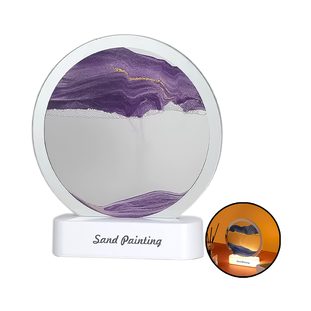 LAMPARA DECORATIVA DE MESA ARENA FLUIDA