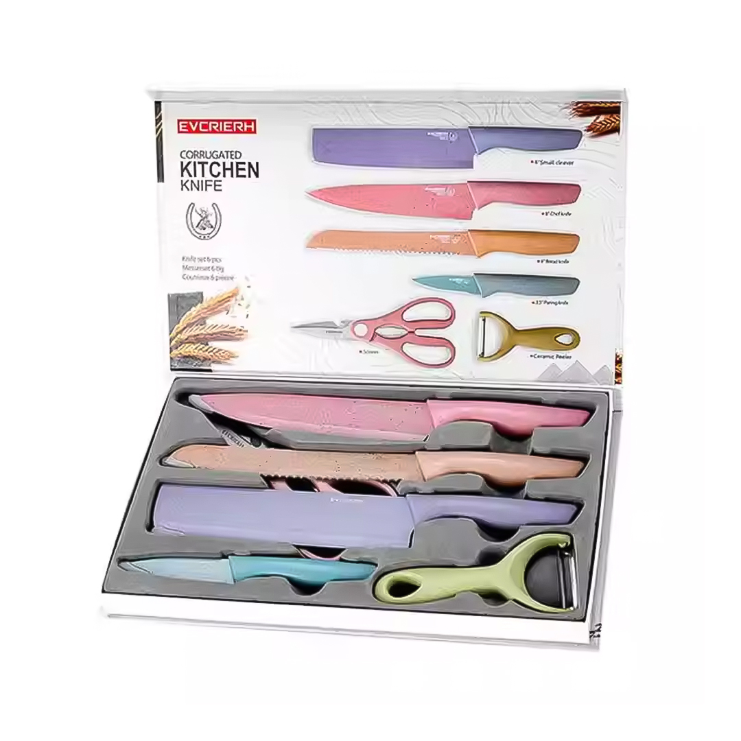 JUEGO DE CUCHILLOS DE COCINA 6 PIEZAS