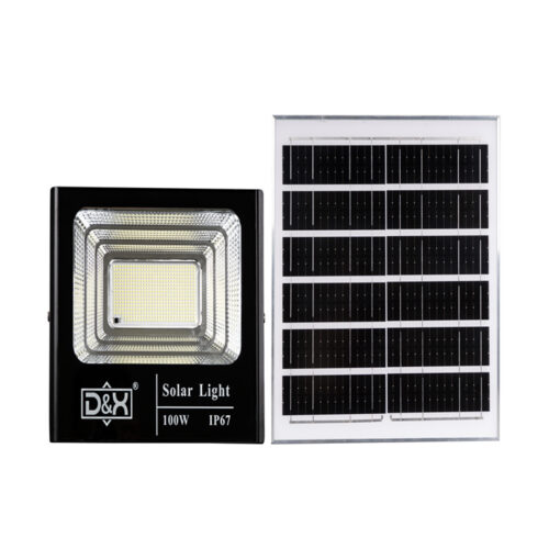 REFLECTOR RECARGABLE CON PANEL SOLAR DX-JB0100 100W
