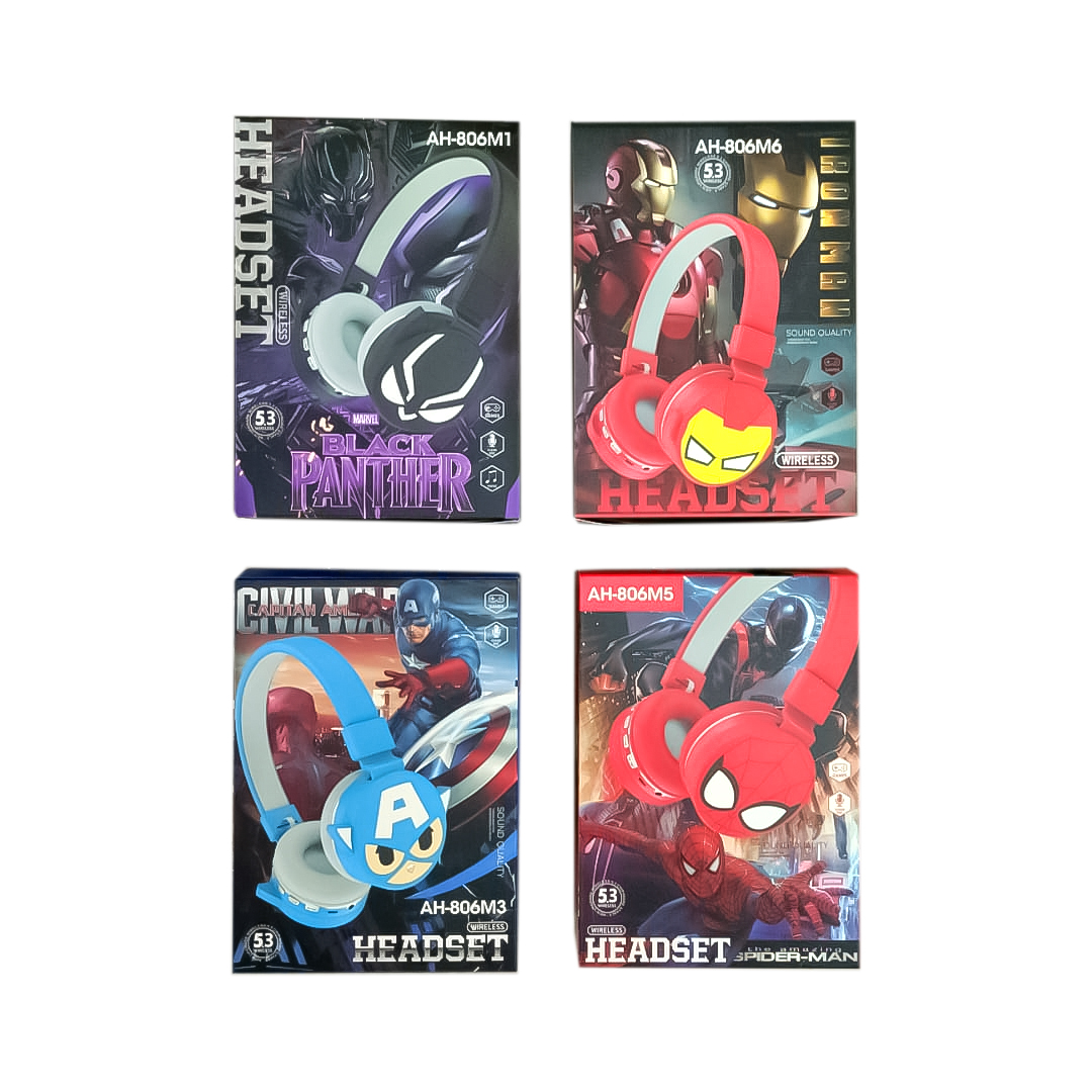 AUDIFONOS DIADEMA BLUETOOTH SUPER HEROES