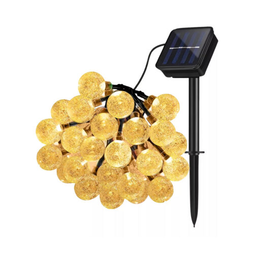 LUZ DECORATIVA 5M/20 LUCES + PANEL SOLAR