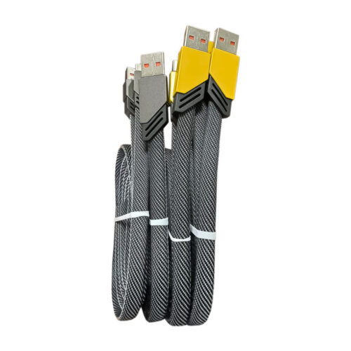 CABLE GRIS PLANO PUNTA REFORZADA TIPO V8