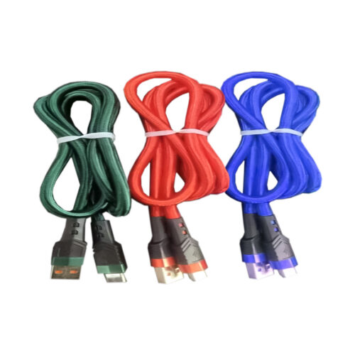 CABLE TIPO CORDON PUNTA NEGRA Y COLOR TIPO V8