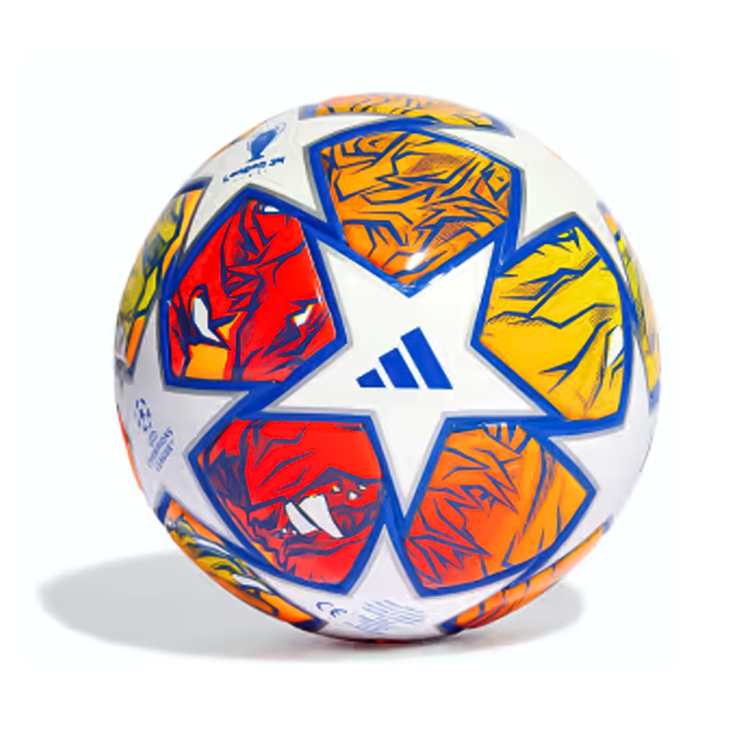 BALON FUTBOL NARANJA ESTRELLAS BLANCAS