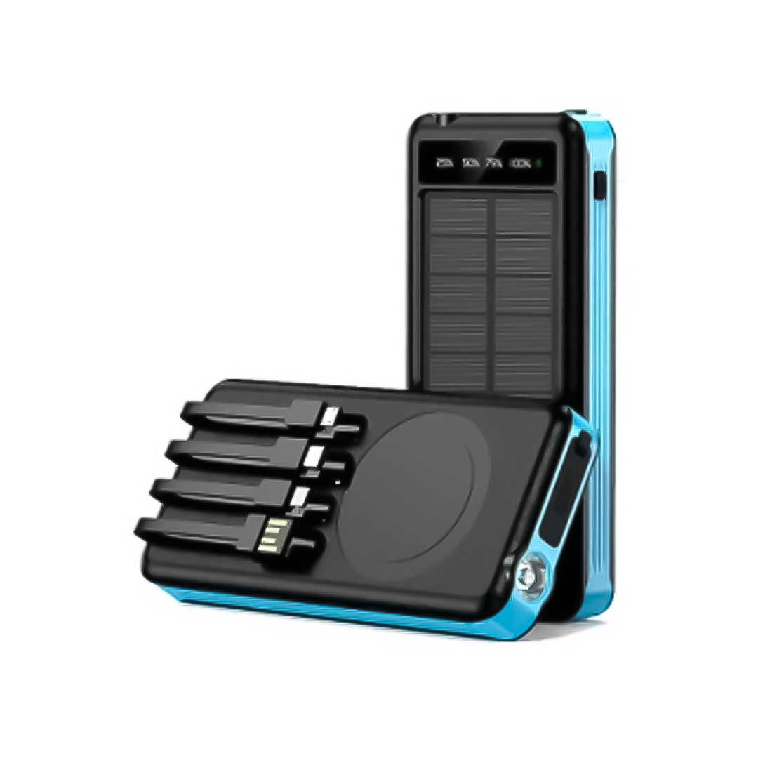 POWERBANK CON PANEL SOLAR 4 EN 1 10000MAH
